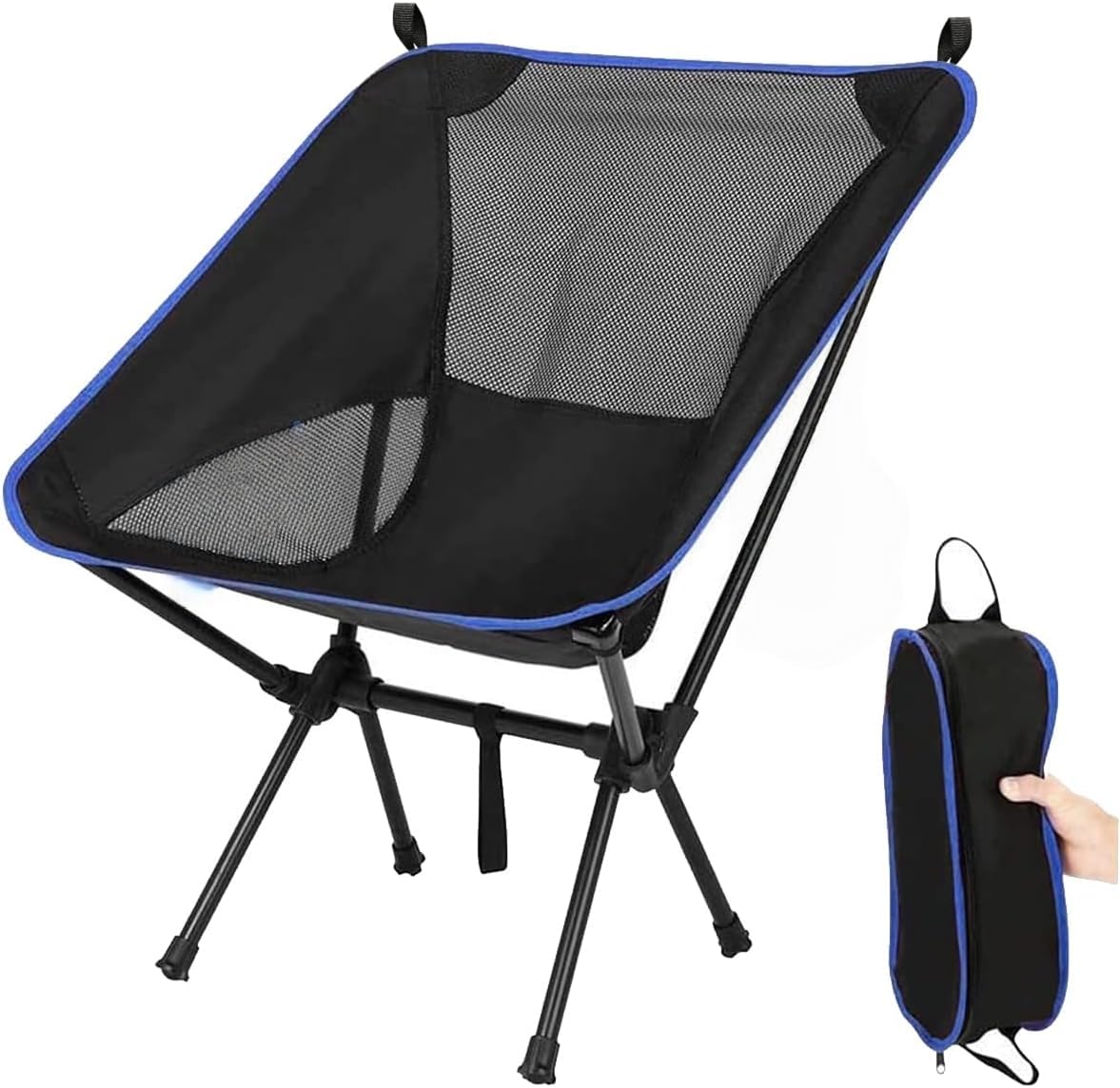 Nestling Portable Ultralight Folding Chair Camping Chair for Outdoor, Camping, Picnic, Fishing, Hiking and More (Blue)