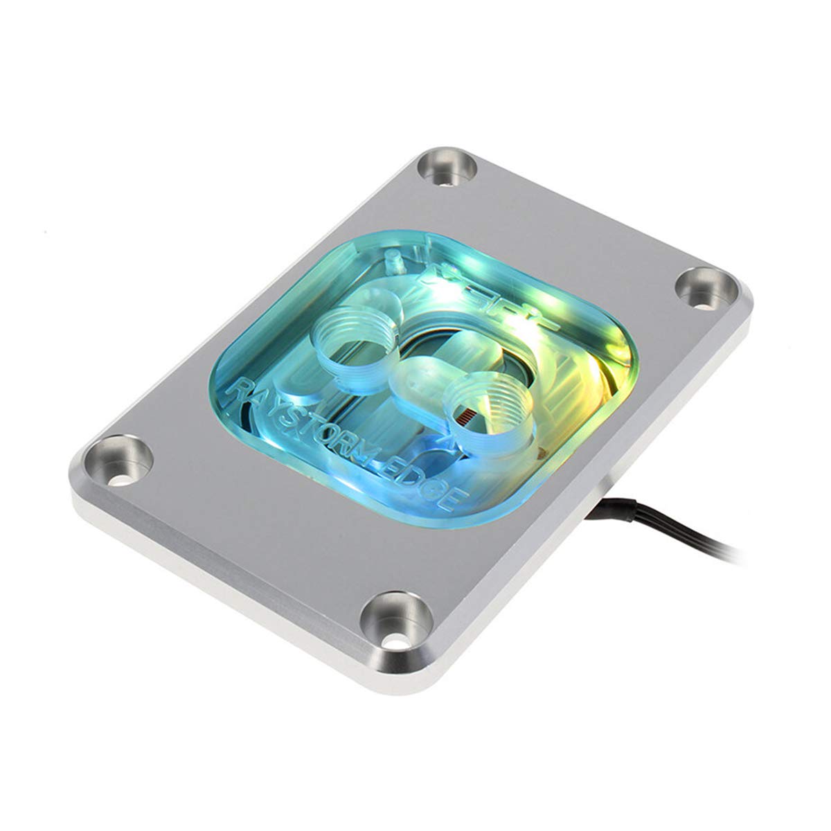 XSPC RayStorm Edge Addressable RGB AMD AM4 CPU Water Block - Silver
