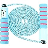 Klions Jump Ropes, Professional Adjustable Steel Wire Jump Rope with Carrying Pouch by Fitness Factor Ergonomic, Durable Premium Jump Rope All Heights and Skill Levels Counting Skipping