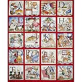 Hungry Animal Alphabet 36in Panel Fabric By The Yard