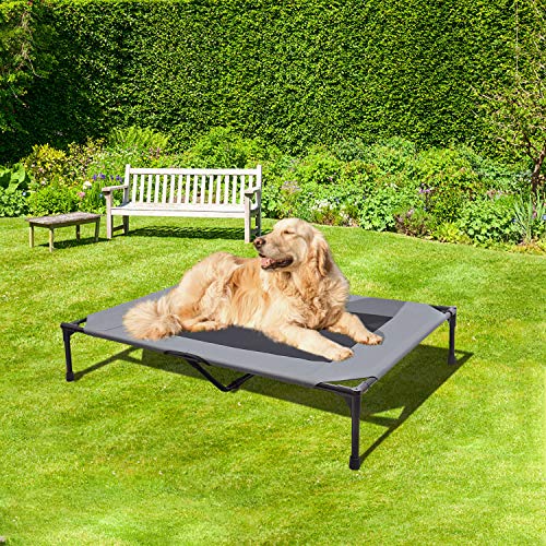 BABYLTRL Elevated Dog Bed Dog Cot with Mesh Center, Raised Dog Bed Pet