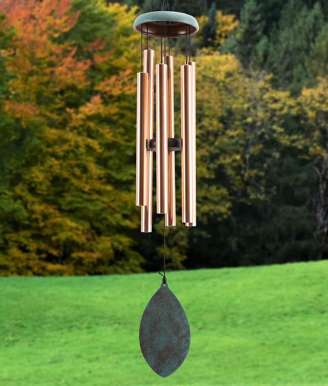 Elyxwork Wind Chimes Outdoor Large Deep Tone, 36 Inch Sympathy Musical Windchimes with 6 Tubes Tuned, Unique Aluminum Chimes for Memorial Gift or Garden Decor : Garden & Outdoor
