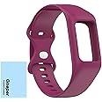 Gheper Soft Watchband Compatible with Fitbit Charge 6, Charge 5, Charge 4, Charge 3/3SE Silicone Wristband All-round Protective Band Replacement Strap