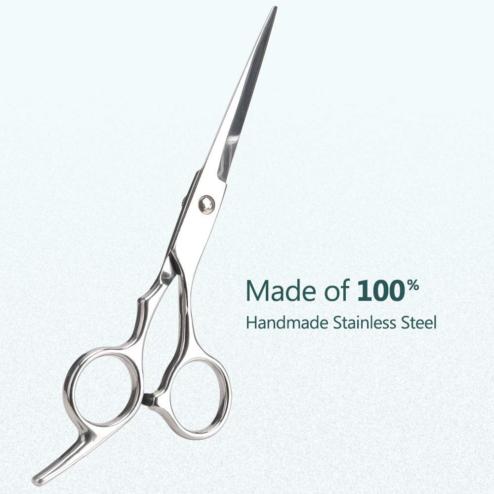 Professional Hair Cutting Scissors Set,Barber Hair Scissors, Thinning Scissor, Hairdressing Shears, Hair Comb, Leather Scissors Case, Stainless Steel Hair Cutting Shears Kit For Men, Women, kids-7 PCS: Home Improvement