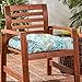 Greendale Home Fashions 20-inch Outdoor Chair Cushion in Painted Paisley, Baltic