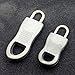 Zapour 20 Pieces Zipper Replacement Zipper Tag Zip Fixer for Clothes or Bags, Black