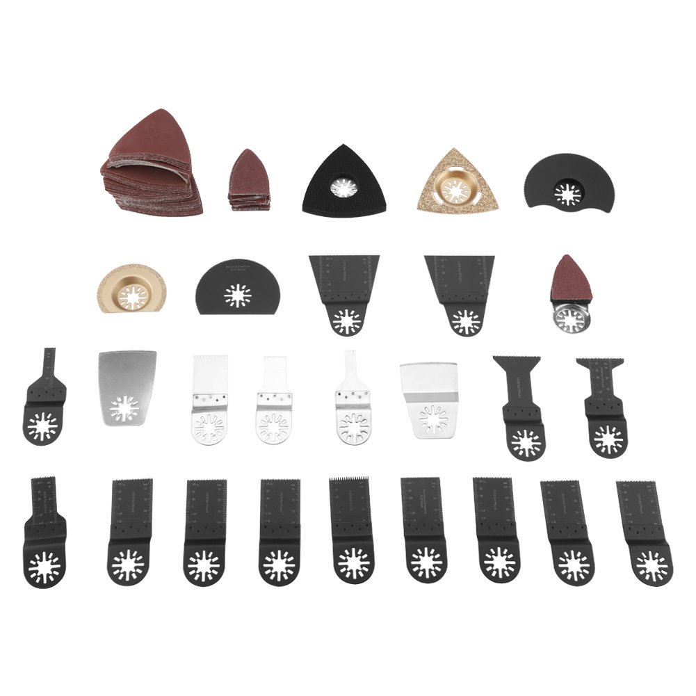 100-Piece Oscillating Saw Blades Set, Multifunctional Tool Saw Blades Kit, Wood Saw Blade, Oscillating Accessory Set, Multitool Tool