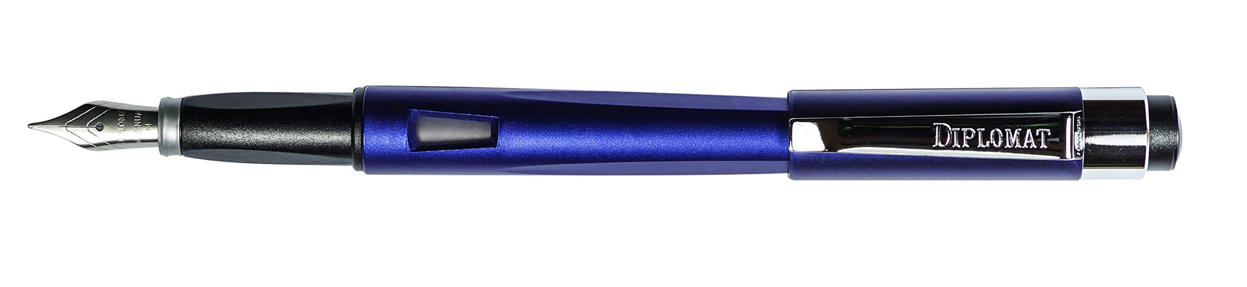 Diplomat - Magnum - Fountain Pen in Stainless Steel - Indigo Blue - Resistant and Elegant - 2 Years Warranty — image 1