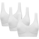Women's Comfort Workout Sports Bra Low-Impact Activity Sleep Bras