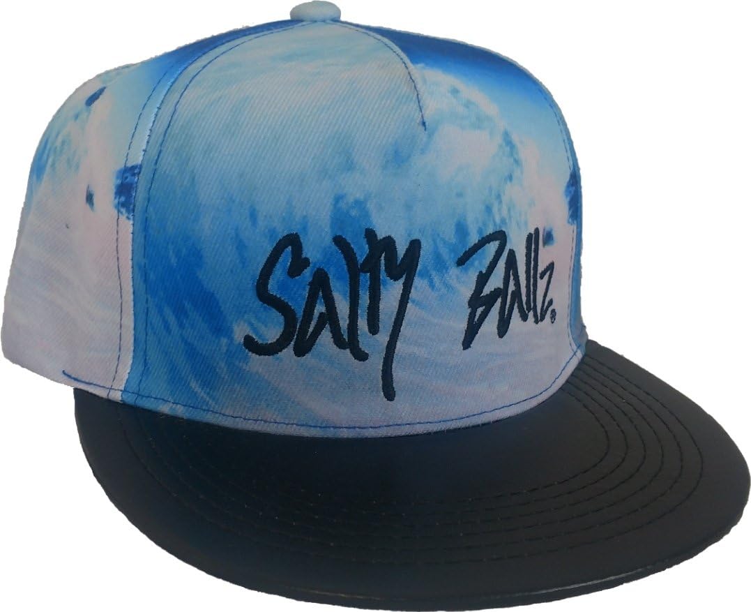 Salty Ballz Hat White, Blue