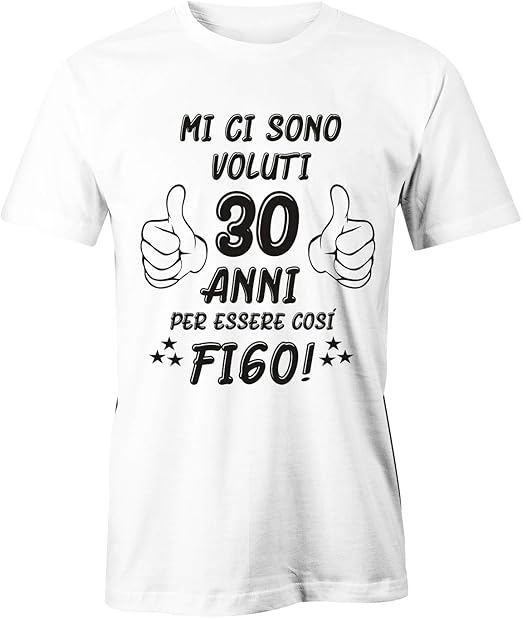 Puzzletee T Shirt Compleanno Uomo Maglietta 30 Compleanno Mi Ci Sono Voluti 30 Anni Per Essere Cosi Figo Idea Regalo Amazon It Abbigliamento