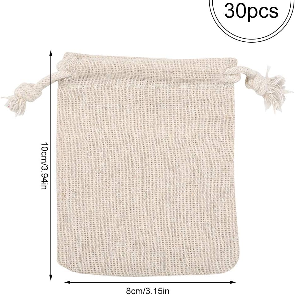 Irich 30pcs Cotton Drawstring Bags (8 X 10 Cm/3.15in X 3.94inch) - Image 3