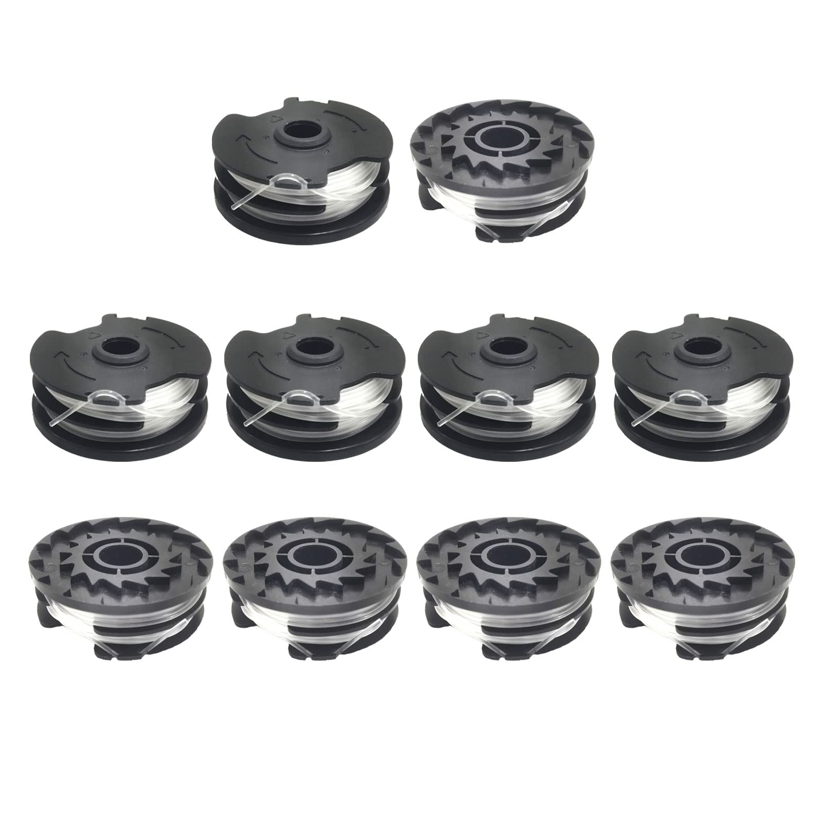 CDIYTOOL Line String Trimmer Replacement Spool, 27ft 0.065" Grass Trimmer Spools Compatible with Parkside PRT 550 A1 - LIDL IAN 311404, PRT 550 A3, PRTA 20-Li B2 (10 spools)