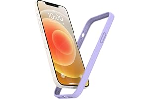 K TOMOTO Compatible iPhone 12/12 Pro Bumper Case (6.1 Inch), Soft Liquid Silicone Gel Rubber Cover [Silky Smooth Grip] Slim Design Protective-Frame, Purple