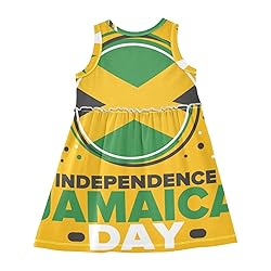 Aflyko Patriot Girls Sleeveless Dress Jamaica Star