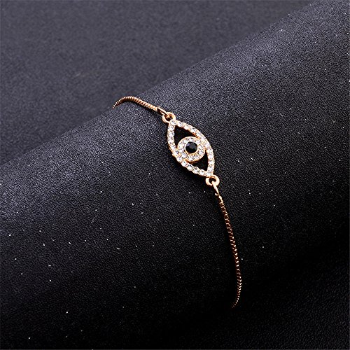 Meenanoom Women Crystal Rhinestone Tennis Bracelet Bangle Adjustable Wristband Jewelry