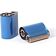 (4 Rolls) 2.24" x 244' Premium Resin Ribbon, 57mm x 74m Black Thermal Transfer Ribbon for 2'' Desk-Top Thermal Label Printers Like Zebra TLP2824, TSC, GoDex, Honeywell.. 1/2'' core