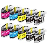 E-Z Ink (TM) Compatible Ink Cartridge Replacement for Brother LC107 LC-107 XXL LC105 LC-105 XXL Super High Yield (4 Black, 2 Cyan, 2 Magenta, 2 Yellow) 10 Pack