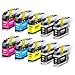 E-Z Ink (TM) Compatible Ink Cartridge Replacement for Brother LC107 LC-107 XXL LC105 LC-105 XXL Super High Yield (4 Black, 2 Cyan, 2 Magenta, 2 Yellow) 10 Pack
