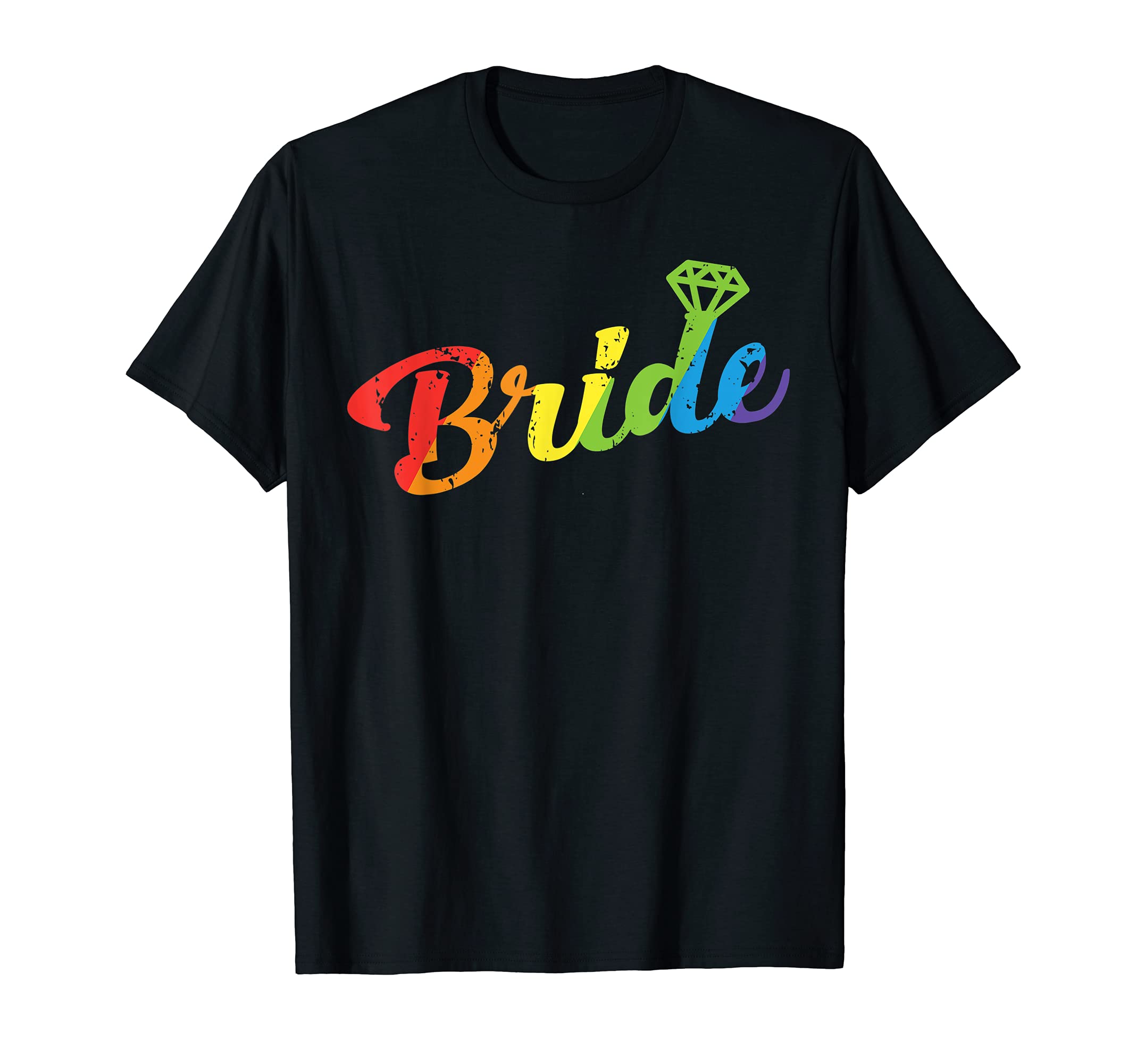 Bride LGBTQIA Gay Lesbian Wedding Equality Pride T-Shirt