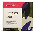 ATTITUDE Hair Shampoo Bar, Plant and Mineral-Based Ingredients, EWG Verified and Plastic-free Beauty Care, Vegan and Cruelty-free, Hydrating, Herbal Musk, 4 Oz