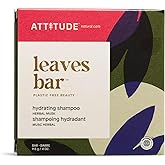 ATTITUDE Hydrating Shampoo Bar, Made in Canada, Natural Origin, Ideal for Dry, Damaged Hair, Castor Oil, EWG Verified & Clean