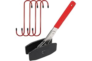 C Q CHANG QI 360° Brake Caliper Press Tool, with 4 Caliper Hangers , 4 in 1 Universal Disc Brake Caliper Compression Tool, Ratchet Piston Spreader Single Twin Quad Piston Disc Brake Caliper Compression Tool