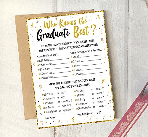 5 Knows+Graduate+Graduation+Cards+Decorations%25EF%25BC%258825Ct%25EF%25BC%2589