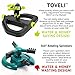 Lawn Sprinkler - Best Water Sprinklers For Garden with Up To 5,800 sq ft Large Coverage - Adjustable, Rotating, Pulsating Head Fits Any Yard Shape & Saves You Money! - Easy To Install and Connect Hose