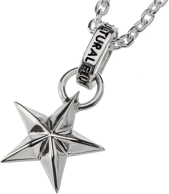 Amazon Flui フルイ エッジ スター ペンダント ネックレス メンズ シルバー 925 シルバーネックレス ネックレス 通販