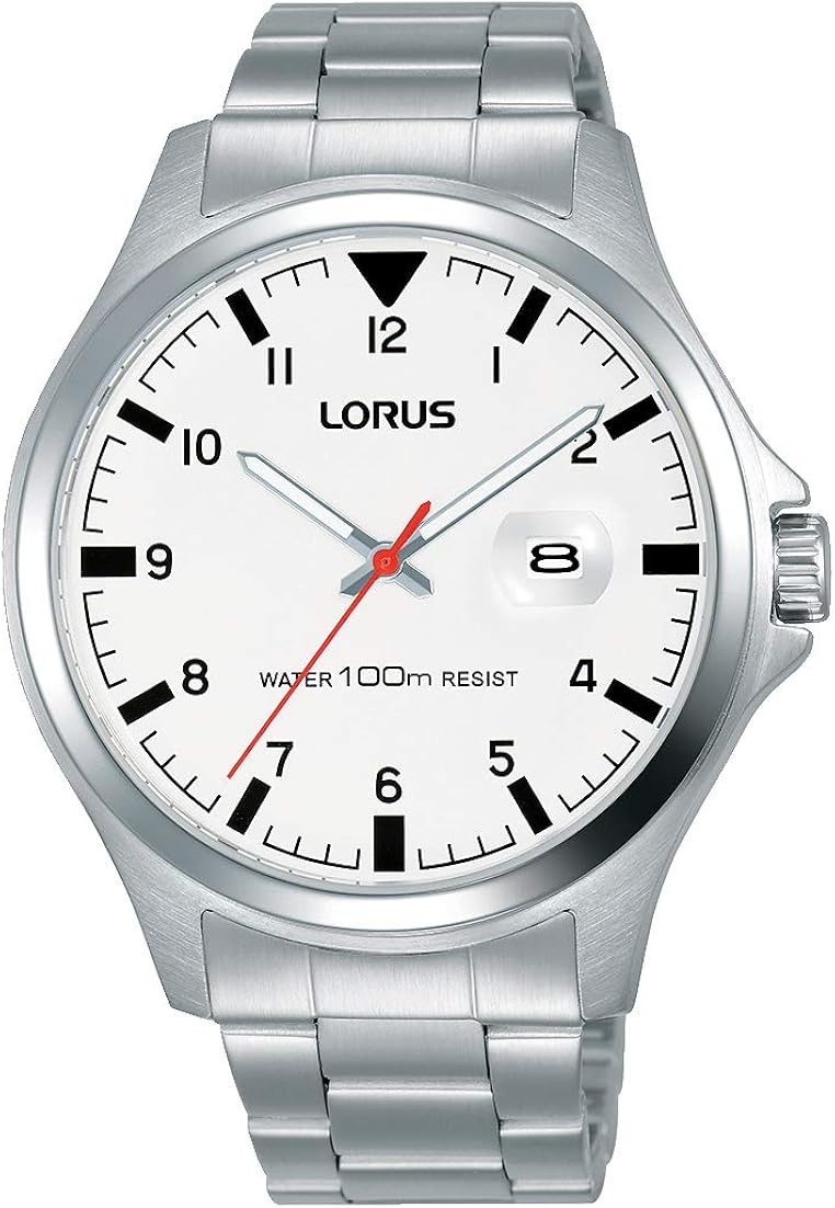 Lorus Mens Analogue Quartz Watch with Stainless Steel Strap RH965KX9