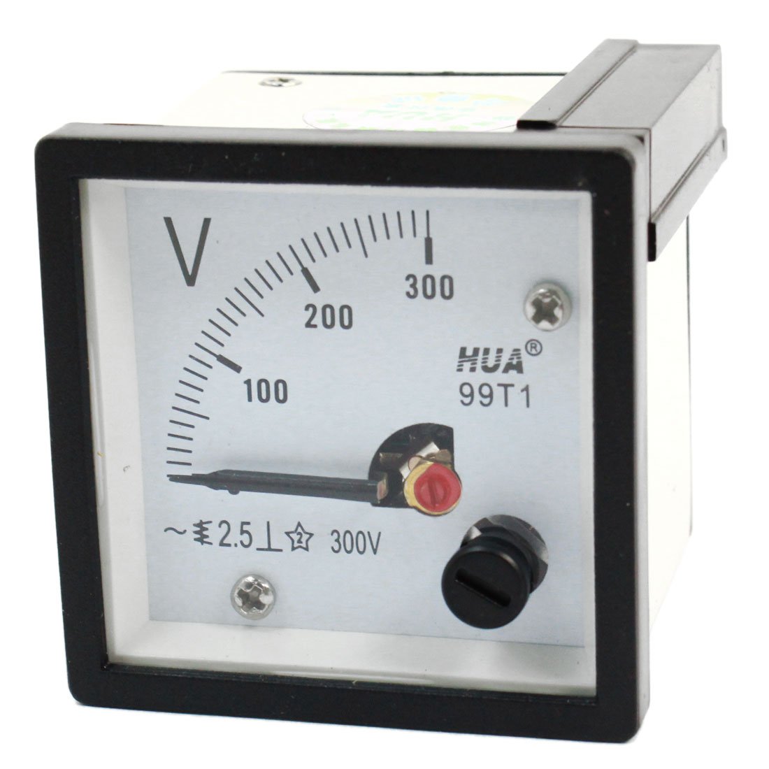 Sourcingmap AC 0-300V Class 2.5 Square Shape Analog Volt Panel Mount Meter Gauge