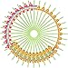 Fiesta Party Paper Straws Cactus Sombrero Donkey Pattern Drinking Straws Striped Decorative Straws for Parties Festival (36 Sets)