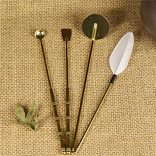 WellieSTR 7 Stlye Solid Brass Incense Tools Kit for Incense Burner Home Frangrance Accessory