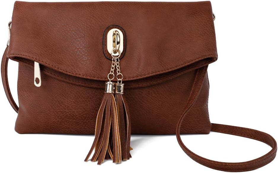 Women PU Leather Wristlet Wallet Clutch Purse Crossbody Shoulder Bag