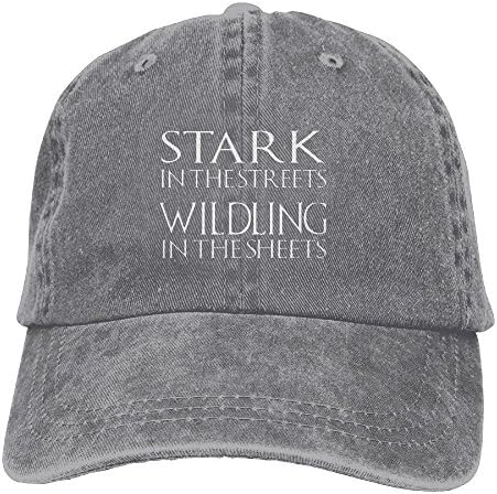 Gongzhiqing Stark In The Streets Wildling In The Sheets.PNG Adult Adjustable Printing Cowboy Baseball Hat Ash