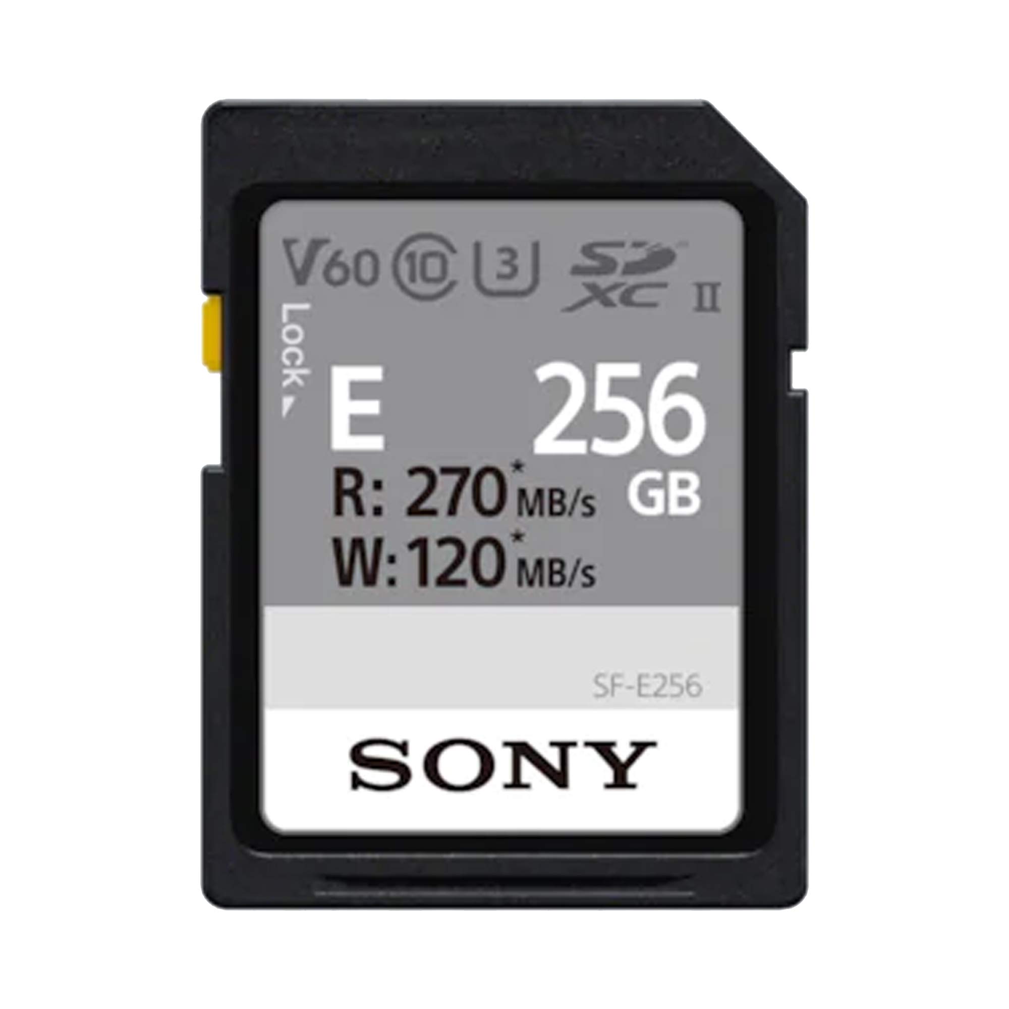 Sony 256GB SF-E Series UHS-II U3 V60 Sdhxc Digital Memory Card - Read 270MB/S Write 120MB/S SFE256, SF-E256