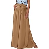 BTFBM Women Casual High Waist Wide Leg Pants 2026 Spring Summer Long Palazzo Pants Pocket Lounge Beach Vacation Clothes