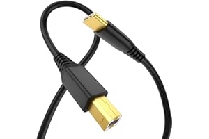 Cenepor USB C Printer Cable 6.6ft USB B to USB C Cable for Printer, Scanner, MacBook Pro/Air, iPad Pro, USB C MIDI Cable Comp