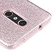 ZTE ZMax Pro Case, Slim Fit Ultra Thin Glitter Interior Polycarbonate Silicone TPU Soft Cover with Screen Protector and Stylus - Full Pink