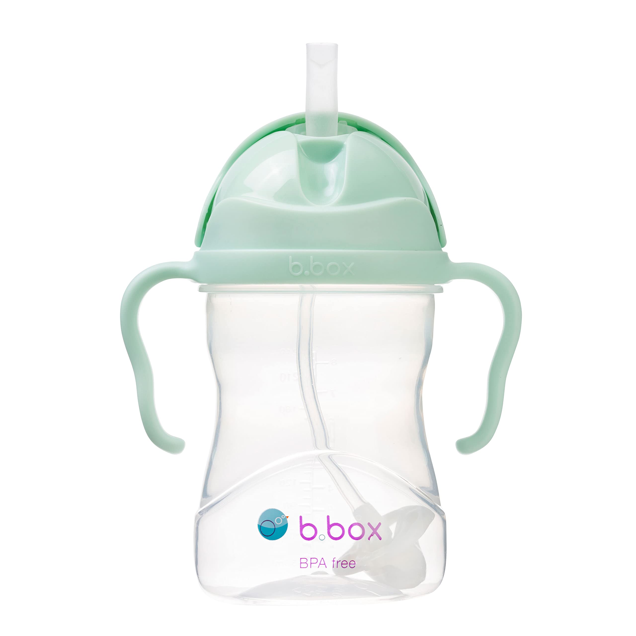 b.box Sippy Cup | Drink from any Angle | Fliptop, Weighted Straw, Leak Proof & Easy Grip | BPA Free, Dishwasher safe | From 6m+ | 240ml