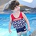 KATIE Cute and Fashion Children One-Piece Buoyancy Swimsuit Detachable Float Swimwear Perfect For Kid learn To Swim (S (1-3 Years), Boy)