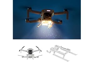 iEago RC Mini 4K Landing Gear with Lights Foldable Extended Leg LED Strobe Light Parts for DJI Mini 2 SE/Mini 4K / Mini 2 / Mavic Mini/Mini SE Drone Accessories