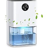 50OZ Dehumidifier, Small-Space Dehumidifier for Bedroom RV Closet 200 Sq.Ft | Quiet Operation, Portable, Auto Shut Off, 7 Color, Energy Saving