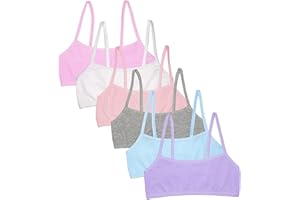 Fruit of The Loom Girls Cotton Spaghetti Strap Sport Bra