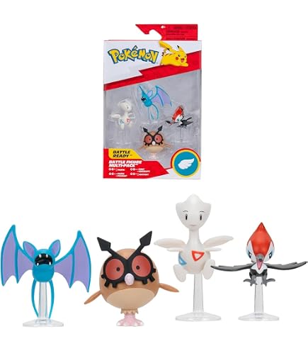 PKW - Figura da battaglia MP 10Pk 2 pollici: Pikachu #4, Squirtle
