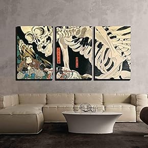 Takiyasha The Witch And The Skeleton Spectre - Canvas Print