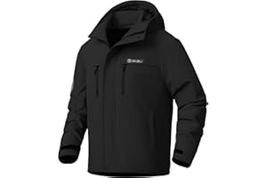 V.A.TOR 189 UNCO&BOROR Men's Winter Thermal Insulated Ski Jacket,Waterproof Coat with Hood for Hiking & Snowboarding