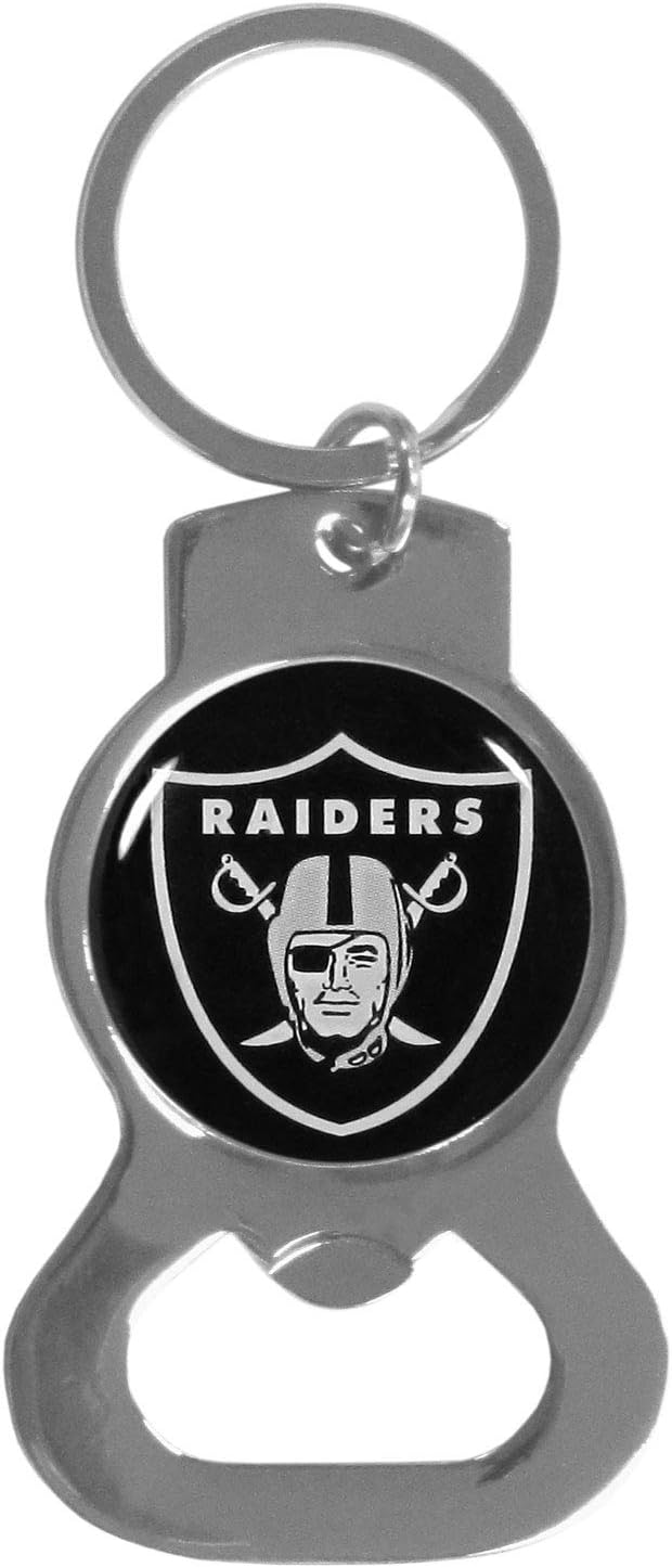 NFL Siskiyou Sports Fan Shop Las Vegas Raiders Bottle Opener Key Chain One Size Team Color : Sports Fan Keychains : Sports & Outdoors