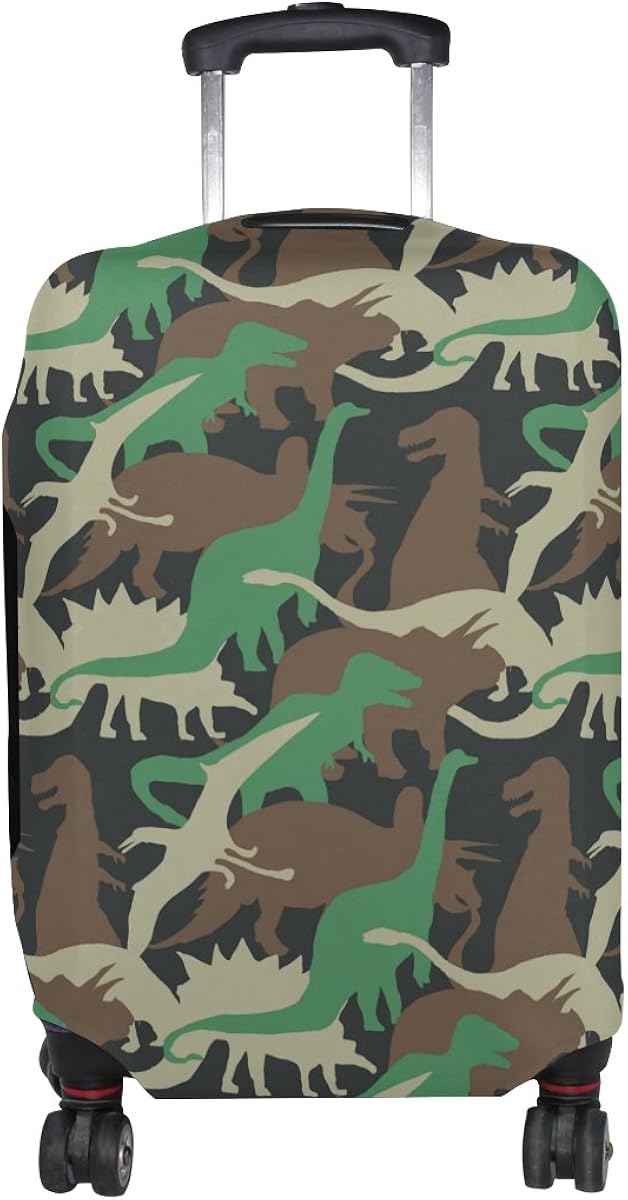 Cute Cartoon Dinosaur Pattern Print Luggage Cover Travel